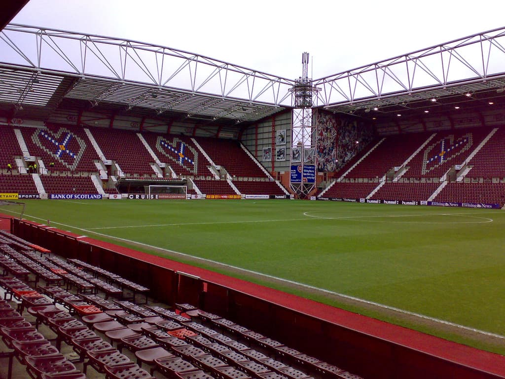 Tynecastle Park, home of Heart of Midlothian FC, Edinburgh